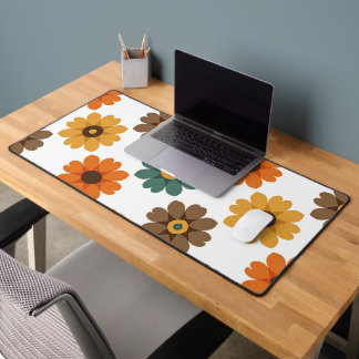 Retro bloemmotief en vintage botanisch ontwerp uit bureaumat