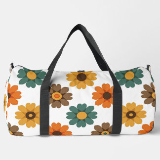 Retro bloemmotief en vintage botanische afbeelding plunjezak