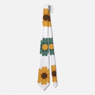 Retro bloemmotief en vintage botanische afbeelding stropdas