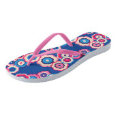 Retro bloemmotief teenslippers (Schuin)