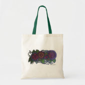 Retro, bloemontwerp tote bag (Voorkant)