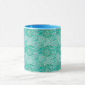 retro bloempatroon mok (Midden)