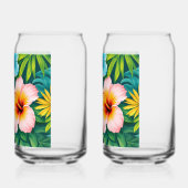  Retro Bloempatroon Ontwerp Blikvorm Glas (Links)