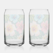  Retro Bloempatroon Ontwerp Blikvorm Glas (Achterkant)