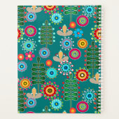 Retro, bloempatroon planner (Achterkant)