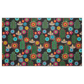 Retro, bloempatroon stof (Fat Quarter)