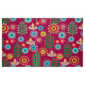 Retro, bloempatroon stof (Fat Quarter)