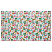 Retro, bloempatroon stof (Fat Quarter)