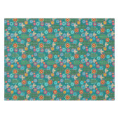 Retro, bloempatroon tafelkleed (Voorkant (Horizontaal))
