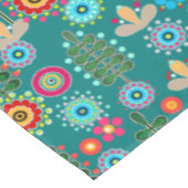 Retro, bloempatroon tafelkleed (Gekanteld)