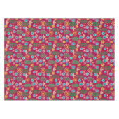 Retro, bloempatroon tafelkleed (Voorkant (Horizontaal))