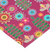 Retro, bloempatroon tafelkleed (Gekanteld)