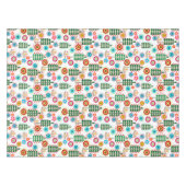 Retro, bloempatroon tafelkleed (Voorkant (Horizontaal))