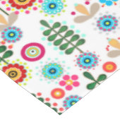 Retro, bloempatroon tafelkleed (Gekanteld)