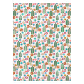 Retro, bloempatroon tafelkleed (Voorkant)