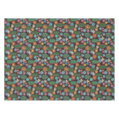 Retro, bloempatroon tafelkleed (Voorkant (Horizontaal))