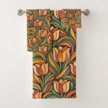 Retro bloemrijke Art Nouveau patroon decoratie