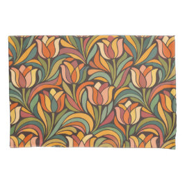 Retro bloemrijke Art Nouveau patroon decoratie Kussensloop
