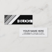 retro BLOG Mini Visitekaartje (Voorkant / Achterkant)