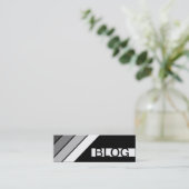 retro BLOG Mini Visitekaartje (Staand voorkant)