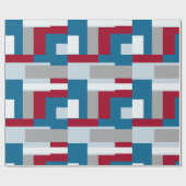 Retro Blok Design 4 Cadeaupapier (Vlak)