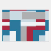 Retro Blok Ontwerp 4 Inpakpapier Vel (Voorkant)