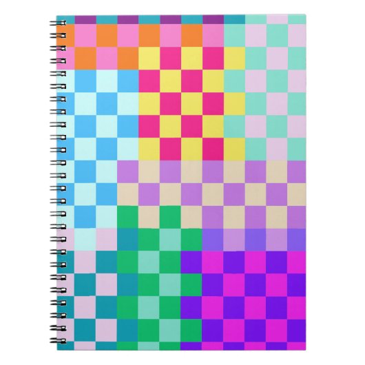 retro-blokkeringspatroon | Notitieboek Journal (Voorkant)