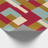 Retro Blokontwerp 3 Cadeaupapier (Hoek)