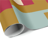 Retro Blokontwerp 3 Cadeaupapier (Rol Hoek)
