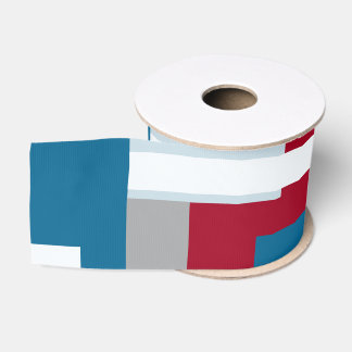 Retro Blokontwerp 4 Grosgrain Lint