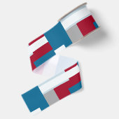 Retro Blokontwerp 4 Grosgrain Lint (Achterkant)