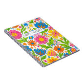 Retro Bloom Bloemstuk Notitieboek (Rechterzijde)