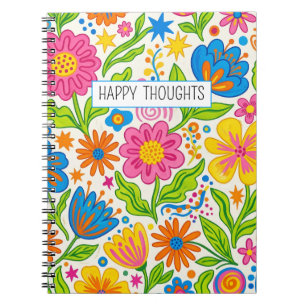 Retro Bloom Bloemstuk Notitieboek