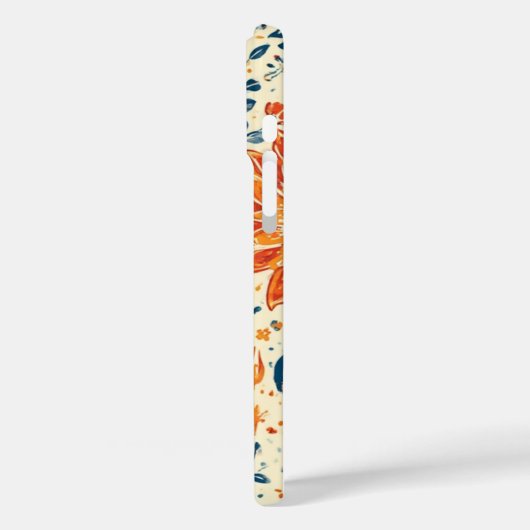 Retro Bloom Burst - IPhone 16 Hoesje (Achterkant / Links)