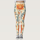 Retro Bloom Burst - Leggings (Voorkant)