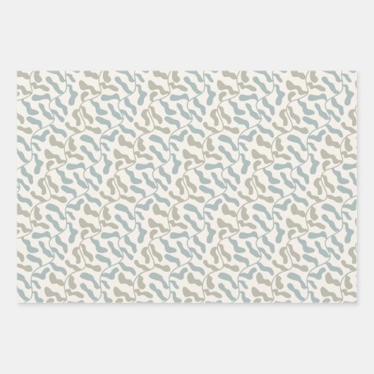 Retro Bloom Delight Inpakpapier Vel (Voorkant 3)