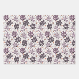 Retro Bloom Delight Inpakpapier Vel