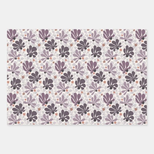 Retro Bloom Delight Inpakpapier Vel (Voorkant)