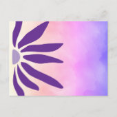 Retro Bloom Geometrische Mod Flower Briefkaart (Voorkant)