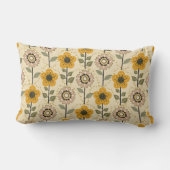 Retro Bloom Harmony Kussen (Achterkant)