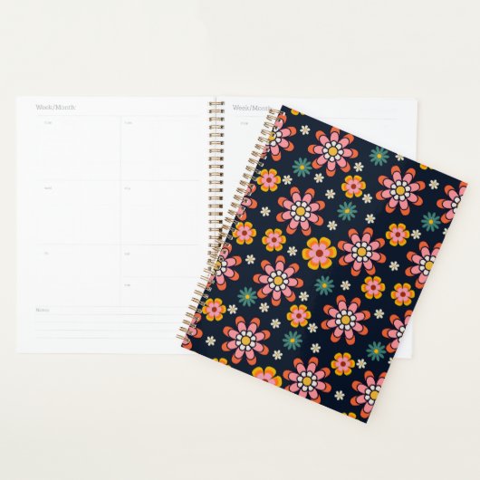 Retro Bloom Harmony Notitieboek (Display)