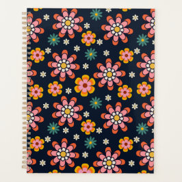 Retro Bloom Harmony Notitieboek