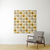 Retro Bloom Harmony Wandkleed (In Situ (horizontaal))