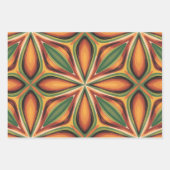 Retro Bloom Inpakpapier Vel (Voorkant 3)