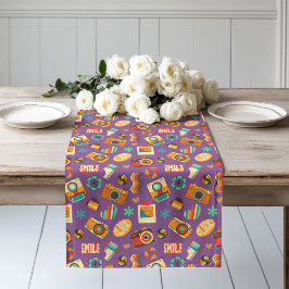 Retro Bloom Runner 70s Pastel Table Magic Lange Tafelloper