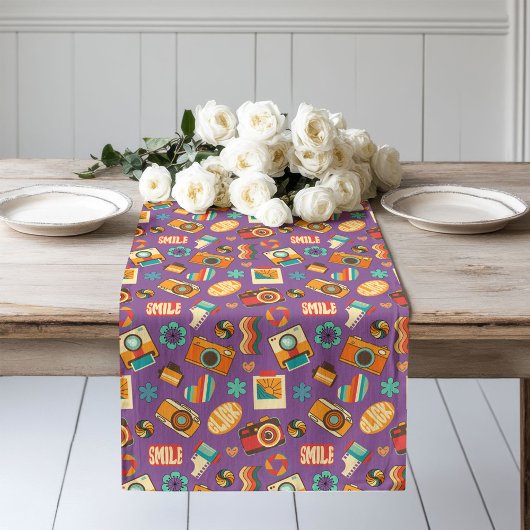 Retro Bloom Runner 70s Pastel Tafel Loper Magie