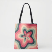 Retro Bloom Swirl Tote Bag (Voorkant)