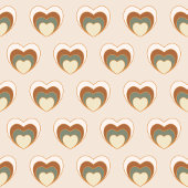 Retro Bloom Tablecloth Brown Green Cozy Accent Tafelkleed