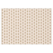 Retro Bloom Tablecloth Brown Green Cozy Accent Tafelkleed (Voorkant (Horizontaal))