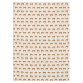 Retro Bloom Tablecloth Brown Green Cozy Accent Tafelkleed (Voorkant)